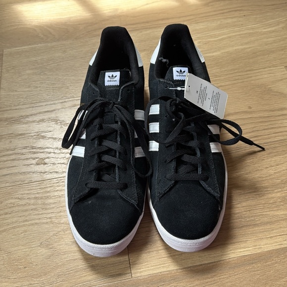 Adidas Campus ADV Black and White Sneakers Classic Design Size 13 NEW! - Picture 2 of 8